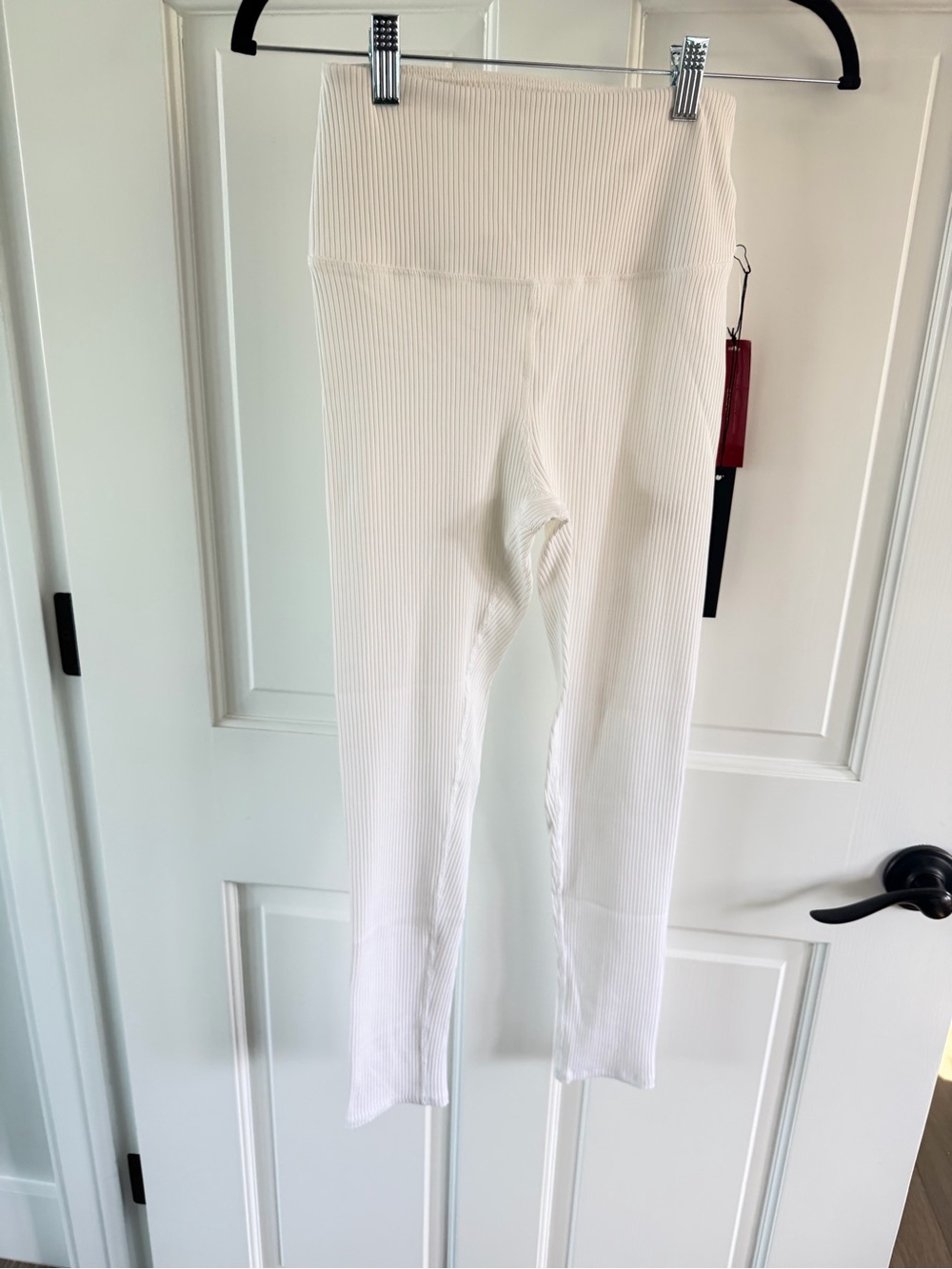 ✨NWT CARBON 38✨White Ribbed High-Waist Leggings